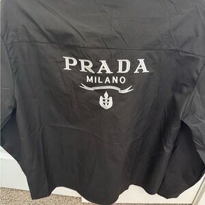 Prada Black shirt with Short. Short Set